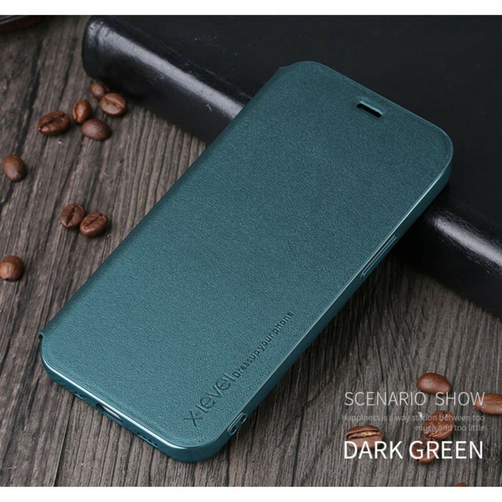 Kryty Na Mobil Na iPhone 12 / 12 Pro Flipové Pouzdro X-level Fib Ii Series