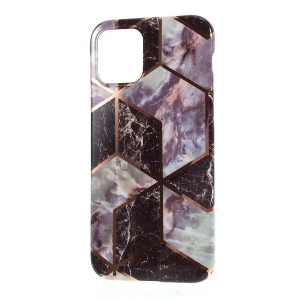 Kryty Na Mobil Na iPhone 12 / 12 Pro Geometrie Silikonového Mramoru