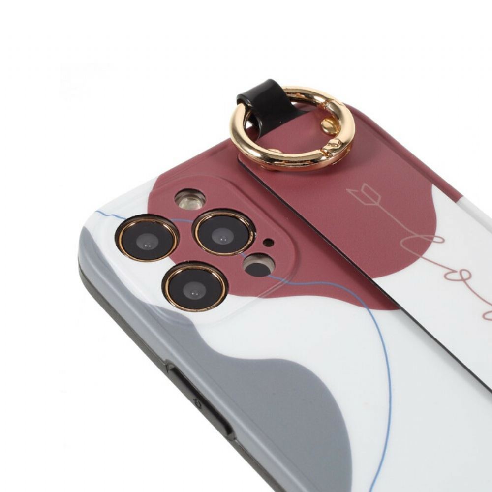 Kryty Na Mobil Na iPhone 12 / 12 Pro S Vícebarevným Podpůrným Páskem
