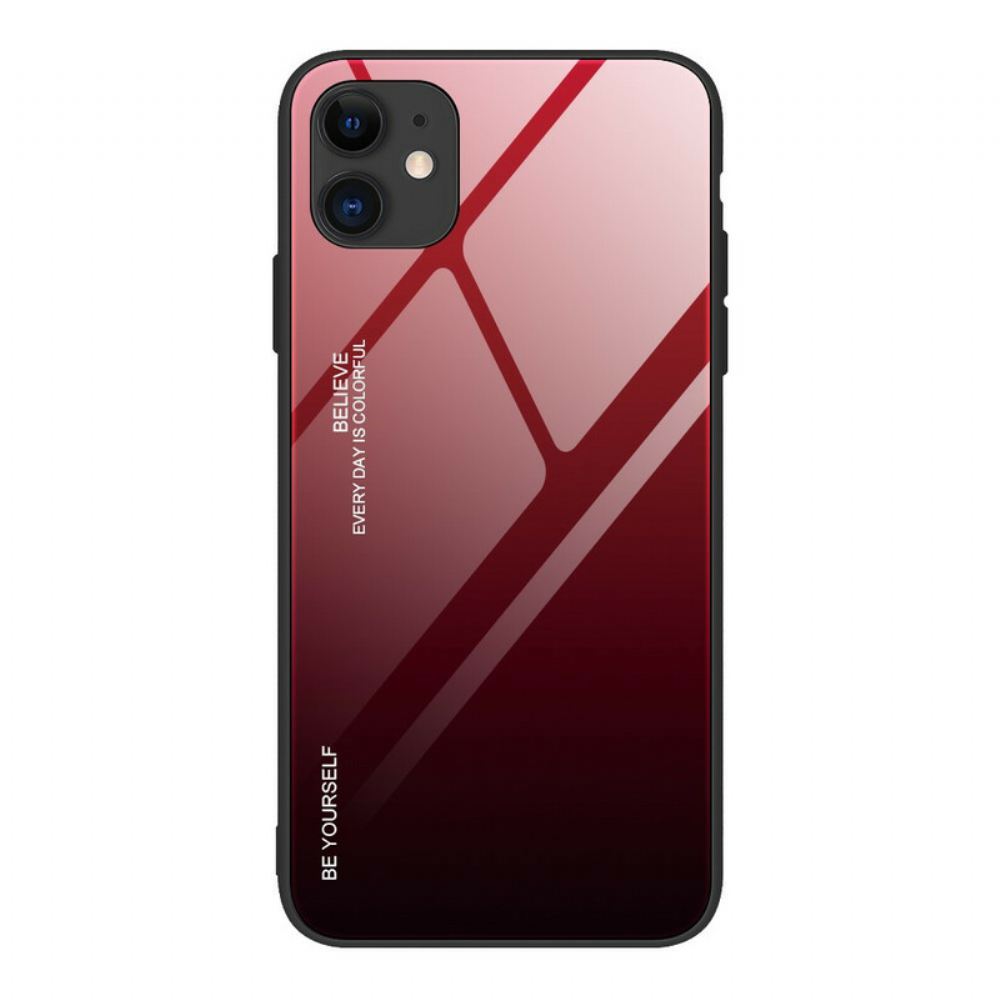 Kryty Na Mobil Na iPhone 12 / 12 Pro Tvrzené Sklo Buď Sám Sebou