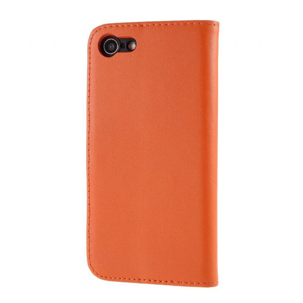 Flipové Pouzdro Na iPhone SE 3 / SE 2 / 8 / 7 Barva Pravé Kůže