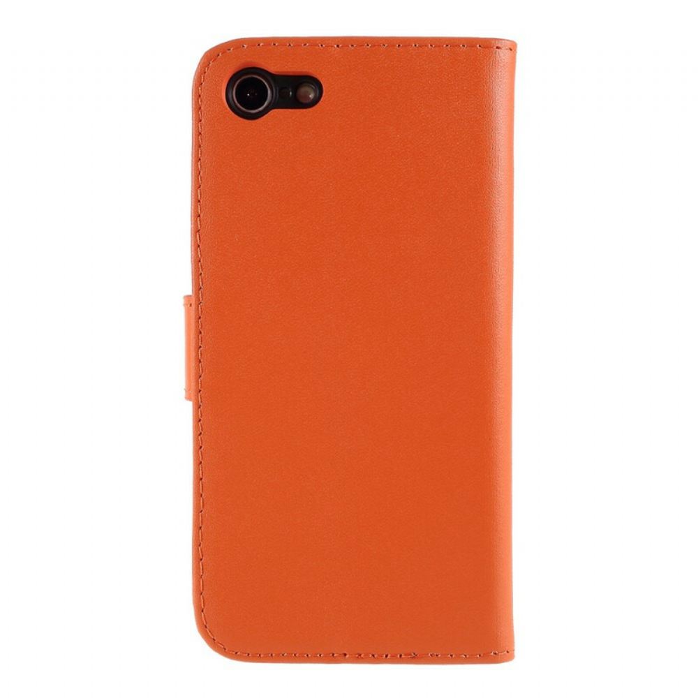 Flipové Pouzdro Na iPhone SE 3 / SE 2 / 8 / 7 Barva Pravé Kůže