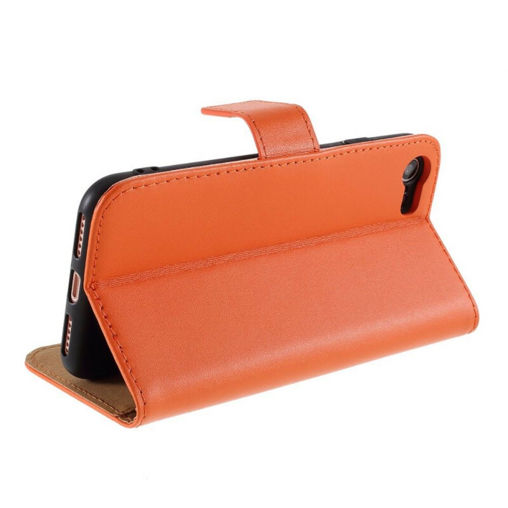 Flipové Pouzdro Na iPhone SE 3 / SE 2 / 8 / 7 Barva Pravé Kůže