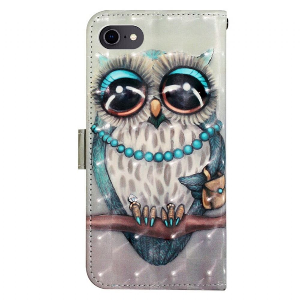 Kožené Pouzdro Na iPhone SE 3 / SE 2 / 8 / 7 Na Lana Slečna Strappyová