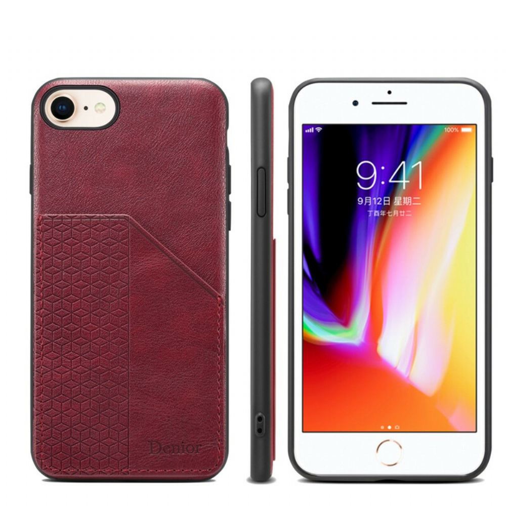 Kryt Na iPhone SE 3 / SE 2 / 8 / 7 Držitel Karty Denior