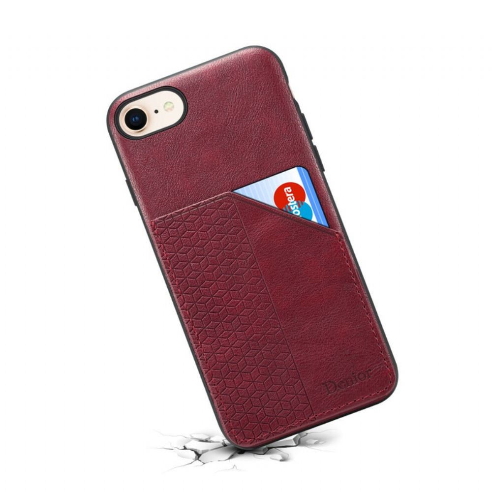Kryt Na iPhone SE 3 / SE 2 / 8 / 7 Držitel Karty Denior