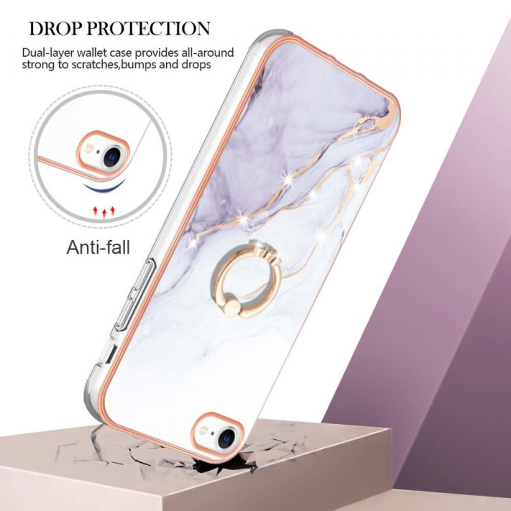 Kryt Na iPhone SE 3 / SE 2 / 8 / 7 Mramor S Kroužkovou Podporou