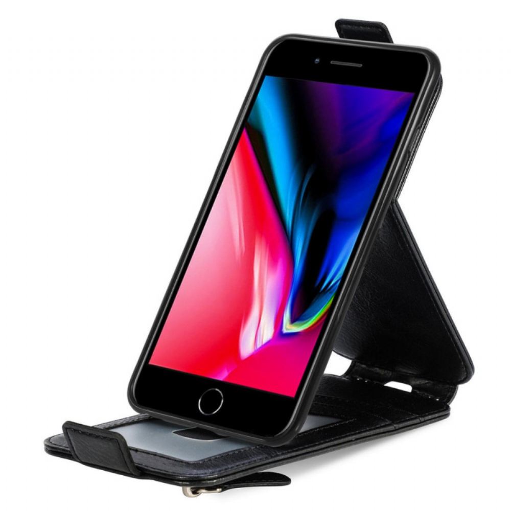 Kryt Na iPhone SE 3 / SE 2 / 8 / 7 Peněženkové Pouzdro Flipové Pouzdro Integrovaná Peněženka S Vertikální Chlopní