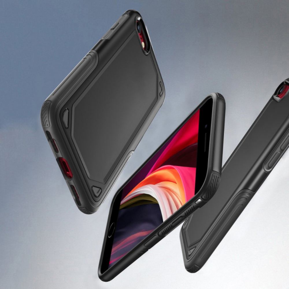 Kryt Na iPhone SE 3 / SE 2 / 8 / 7 Tuhý Kovový Efekt