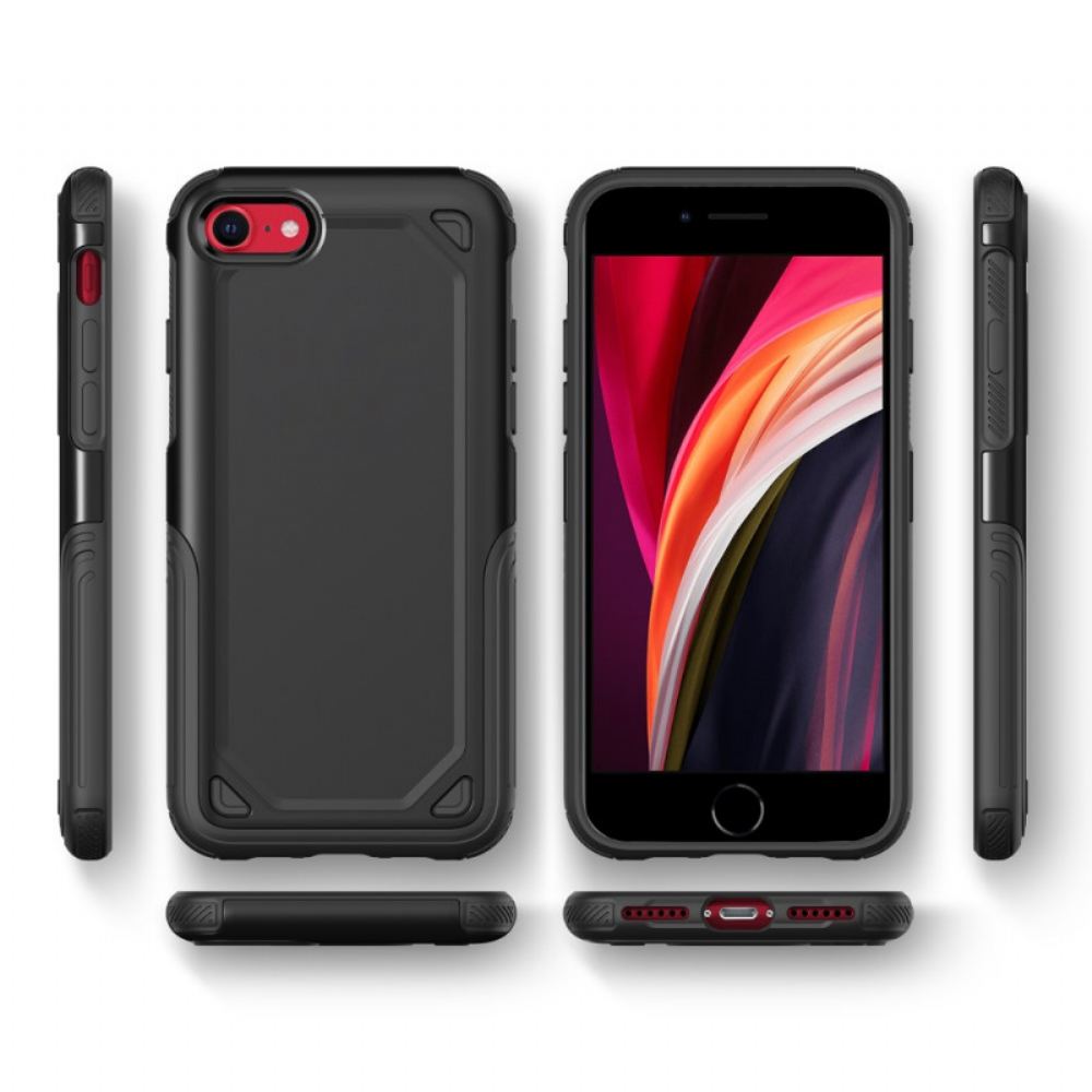 Kryt Na iPhone SE 3 / SE 2 / 8 / 7 Tuhý Kovový Efekt