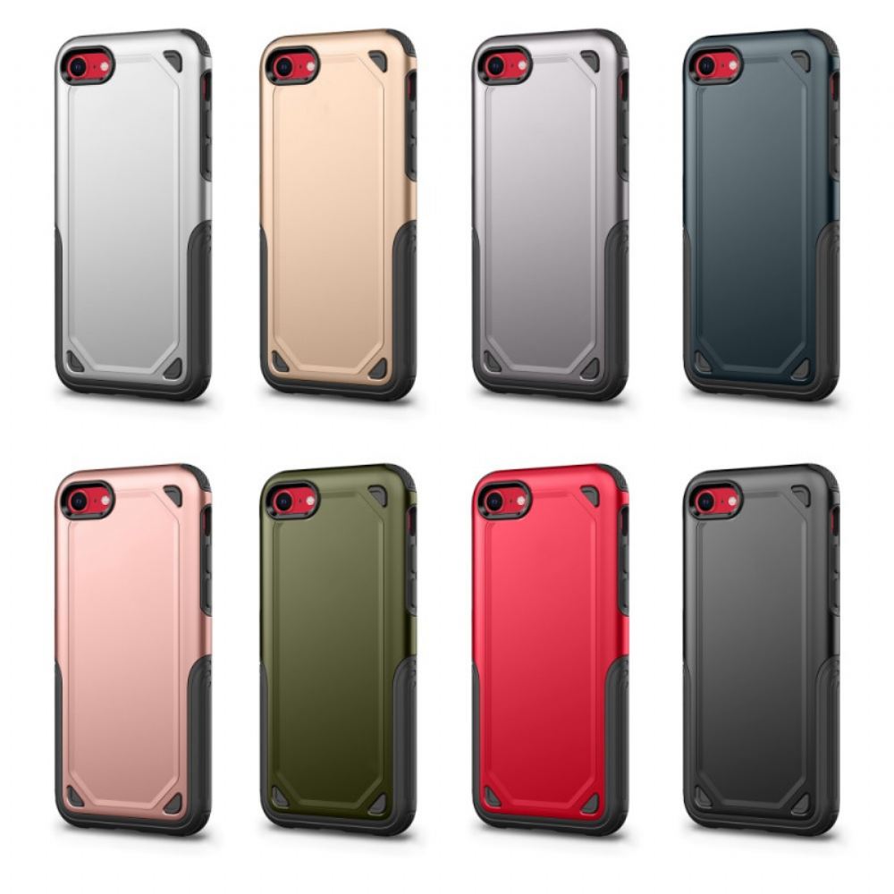 Kryt Na iPhone SE 3 / SE 2 / 8 / 7 Tuhý Kovový Efekt