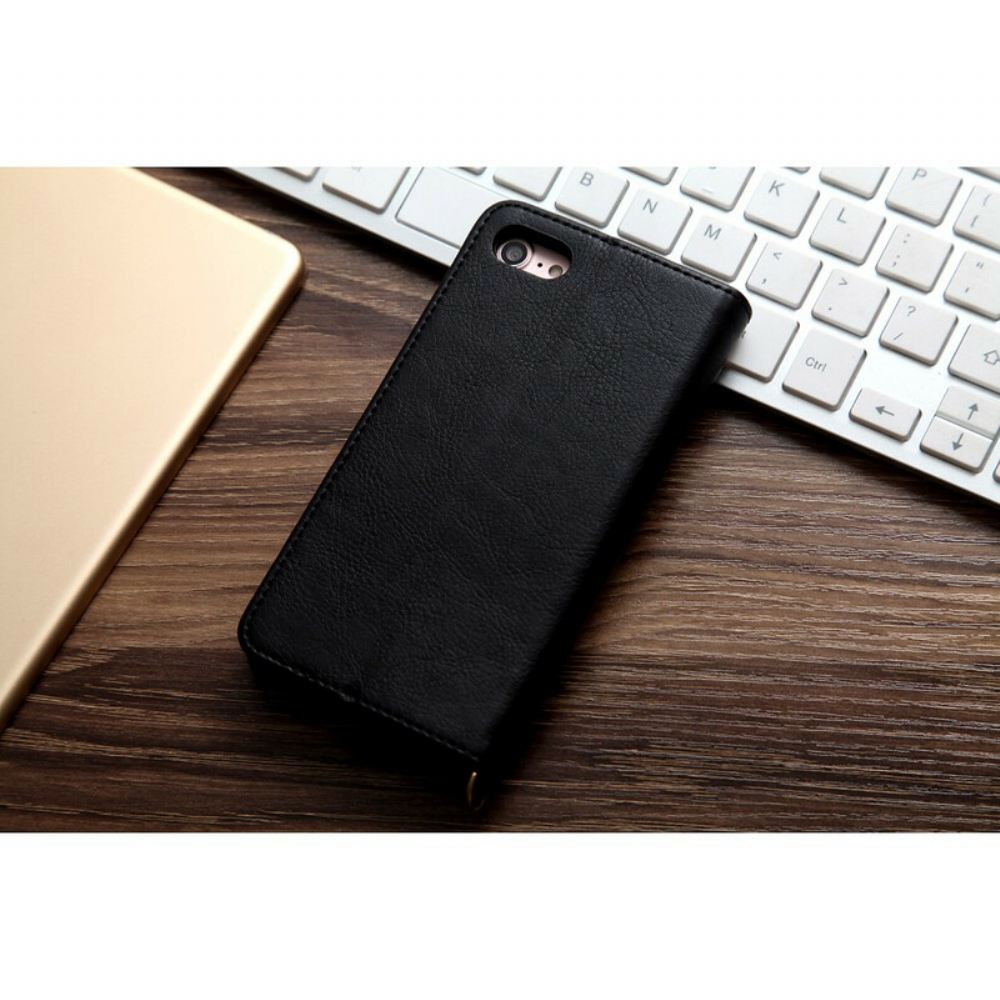 Kryty Na Mobil Na iPhone SE 3 / SE 2 / 8 / 7 Flipové Pouzdro Cmai2 Multi-card Leather Effect