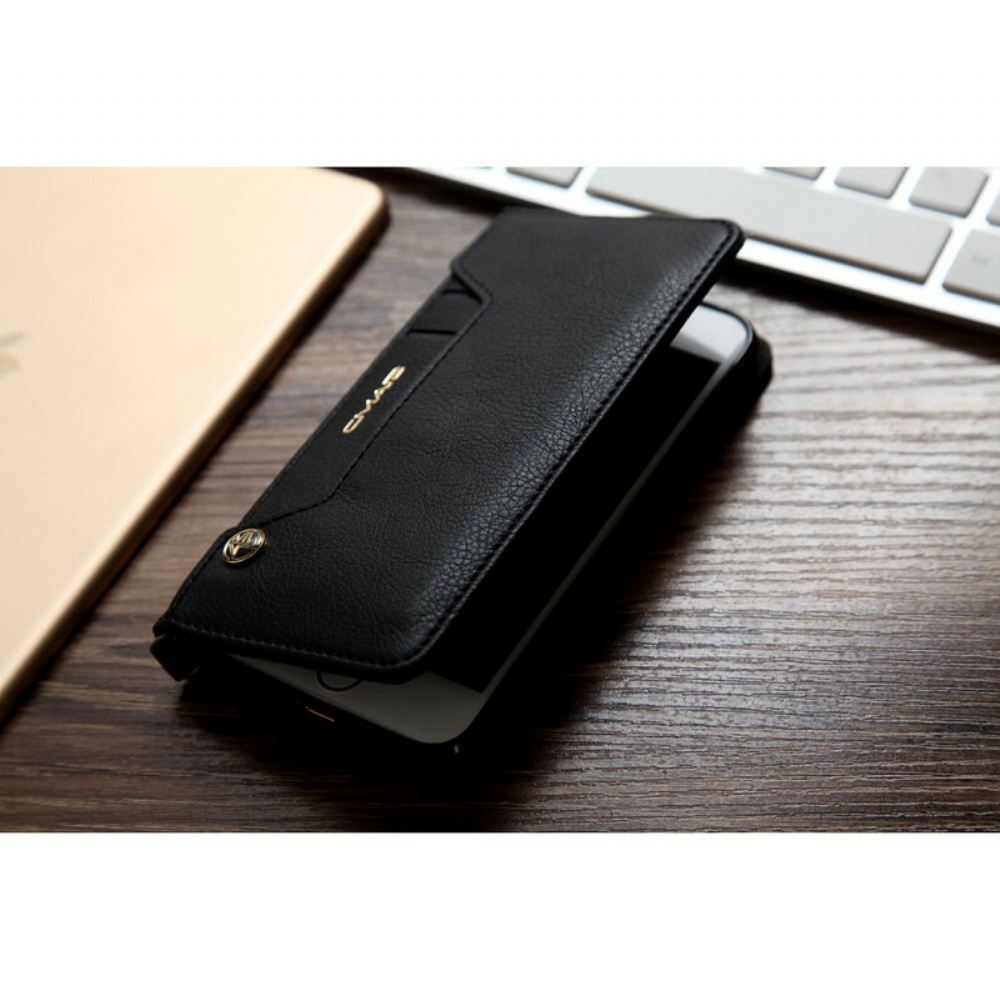 Kryty Na Mobil Na iPhone SE 3 / SE 2 / 8 / 7 Flipové Pouzdro Cmai2 Multi-card Leather Effect