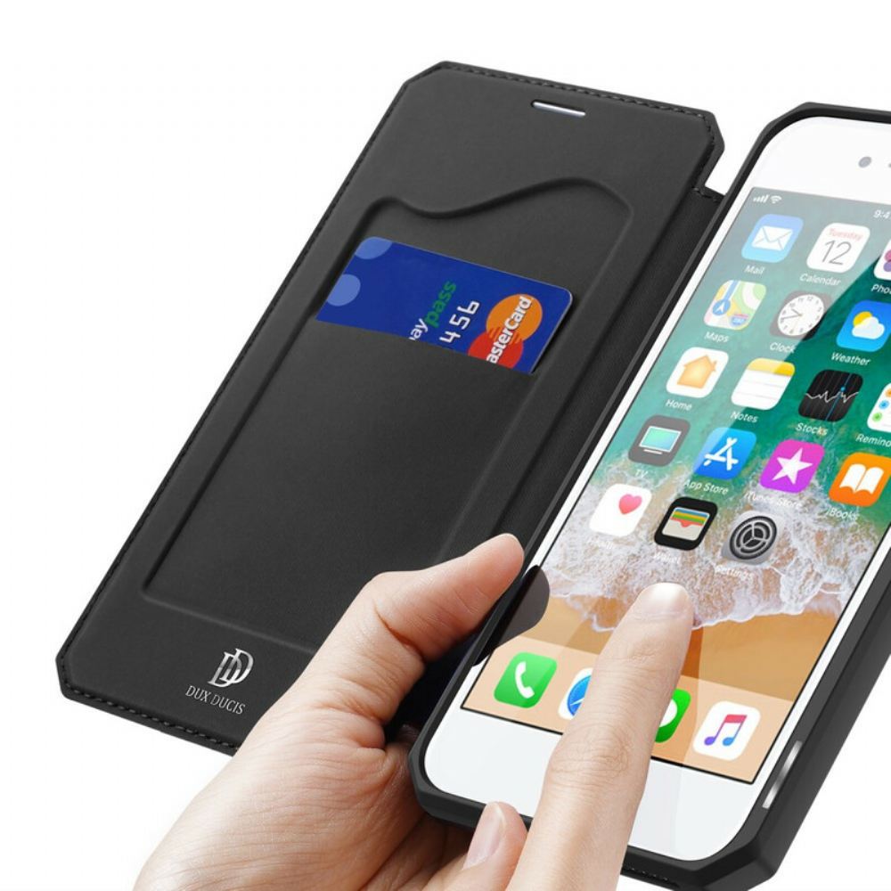 Kryty Na Mobil Na iPhone SE 3 / SE 2 / 8 / 7 Flipové Pouzdro Skin X Series Dux Ducis