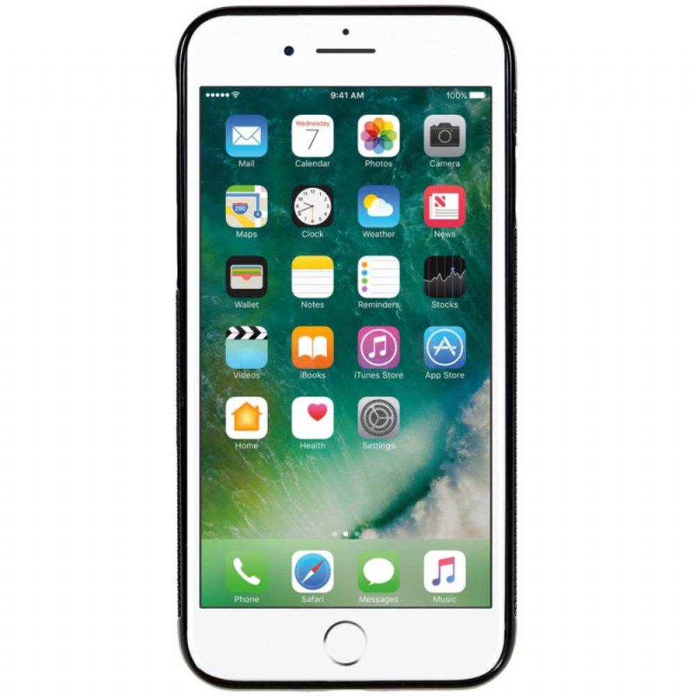 Kryty Na Mobil Na iPhone SE 3 / SE 2 / 8 / 7 Kožený Držák Karet S Efekty Roar