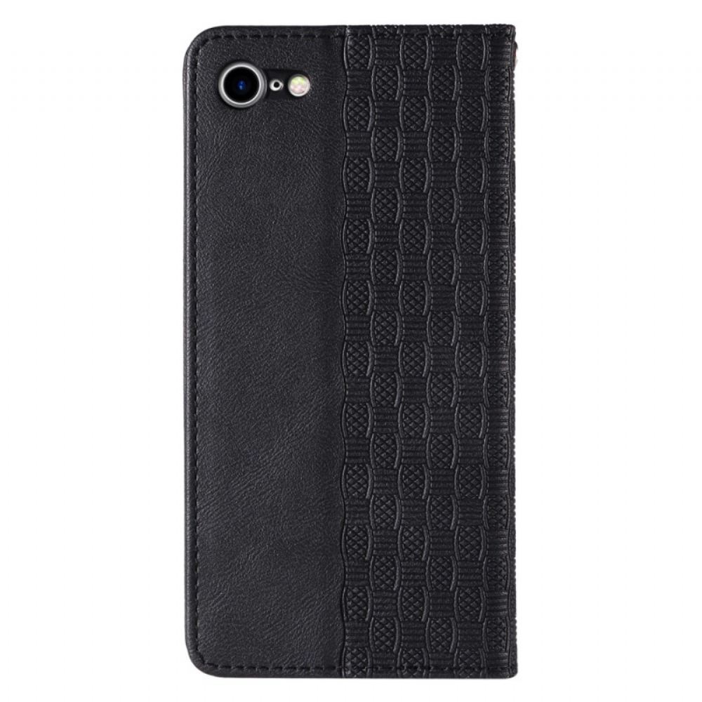 Kryty Na Mobil Na iPhone SE 3 / SE 2 / 8 / 7 Na Lana Flipové Pouzdro Strappy Retro