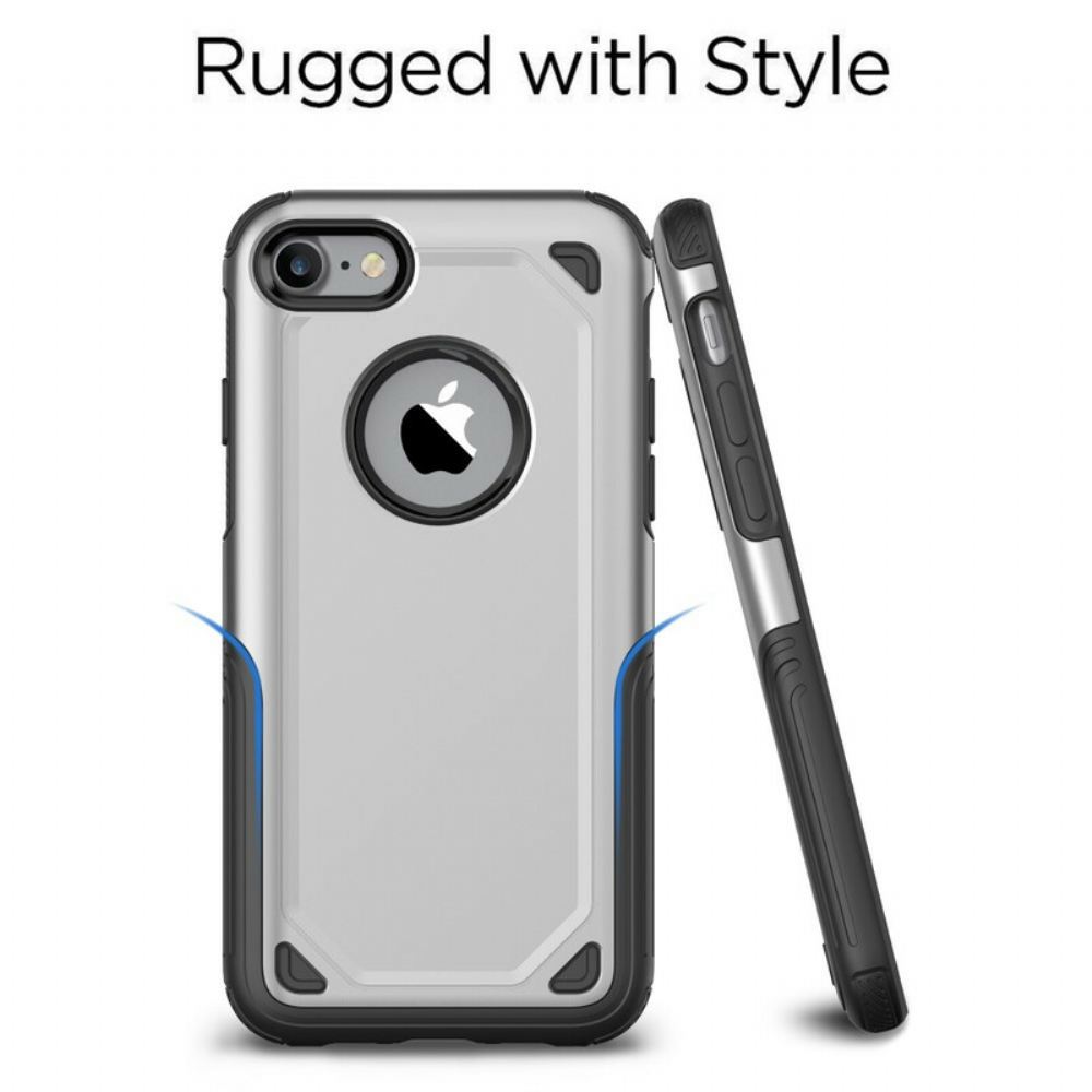 Kryty Na Mobil Na iPhone SE 3 / SE 2 / 8 / 7 Zbroj S Kovovým Efektem