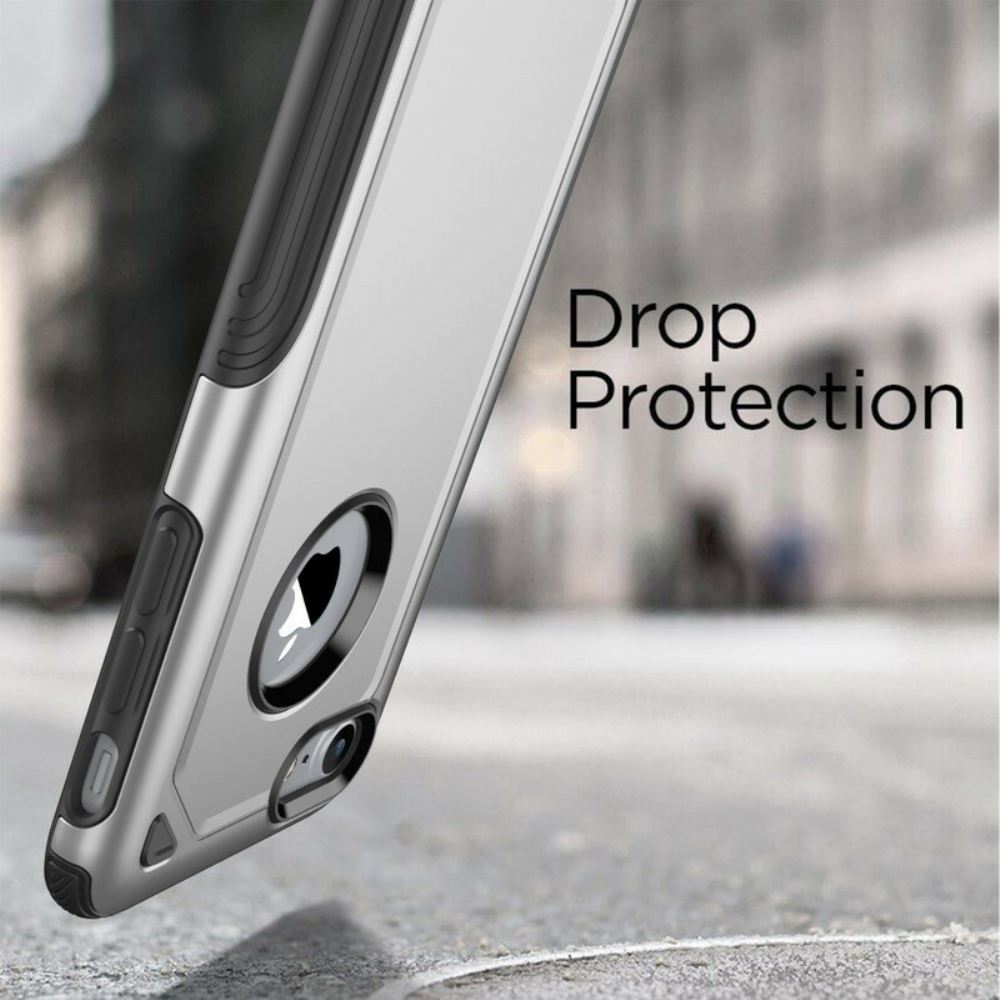Kryty Na Mobil Na iPhone SE 3 / SE 2 / 8 / 7 Zbroj S Kovovým Efektem