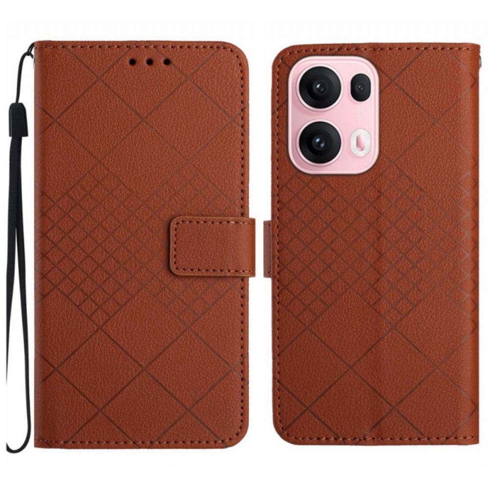 Kožený Kryt Na Oppo Reno 13 Pro 5g Diamanty