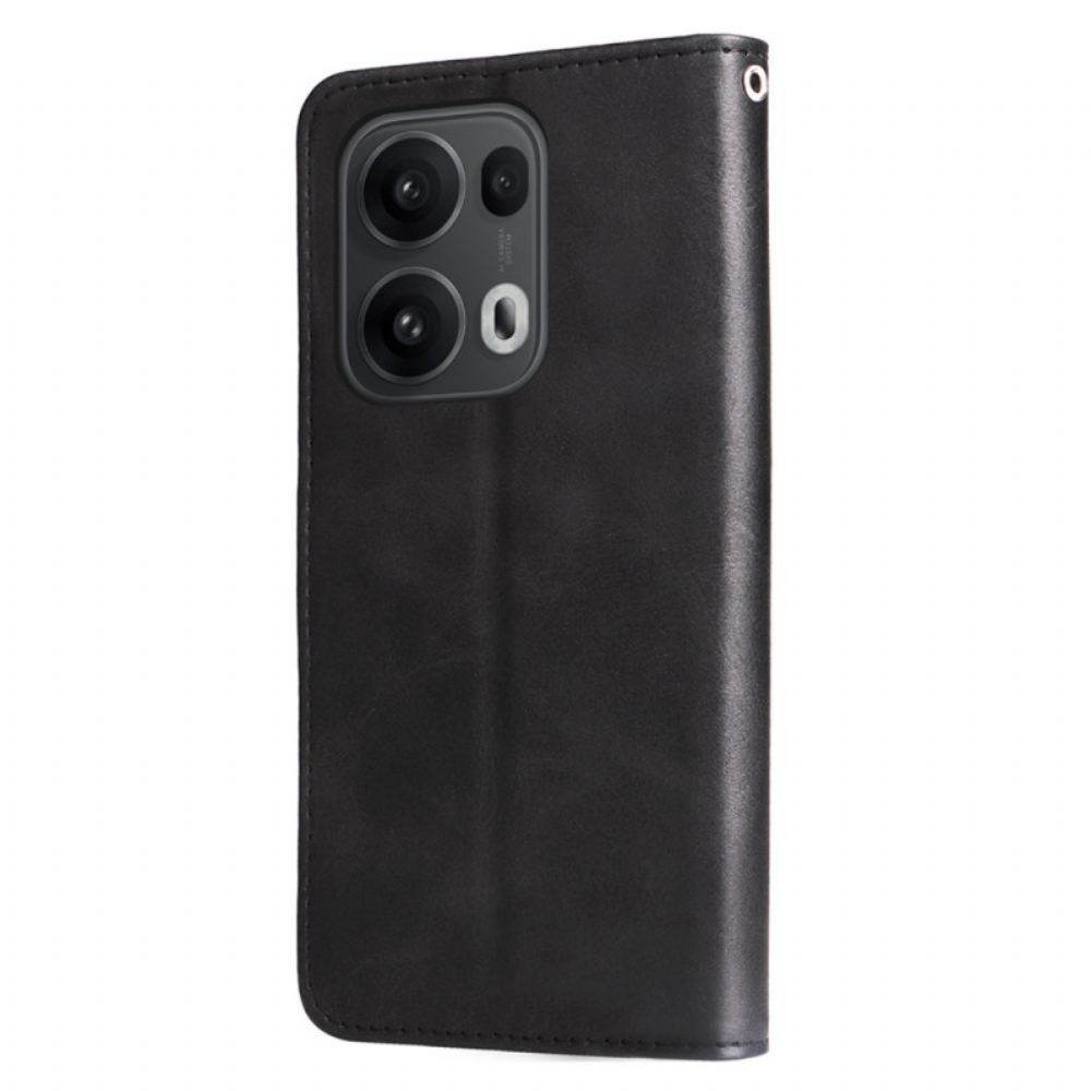 Kožený Kryt Oppo Reno 13 Pro 5g Pouzdro Na Zip