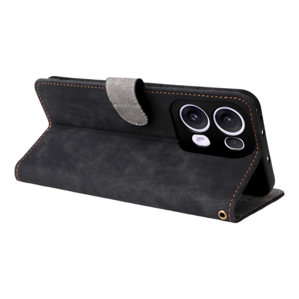 Oppo Reno 13 Pro 5g Popruh S Rfid Semišovým Efektem