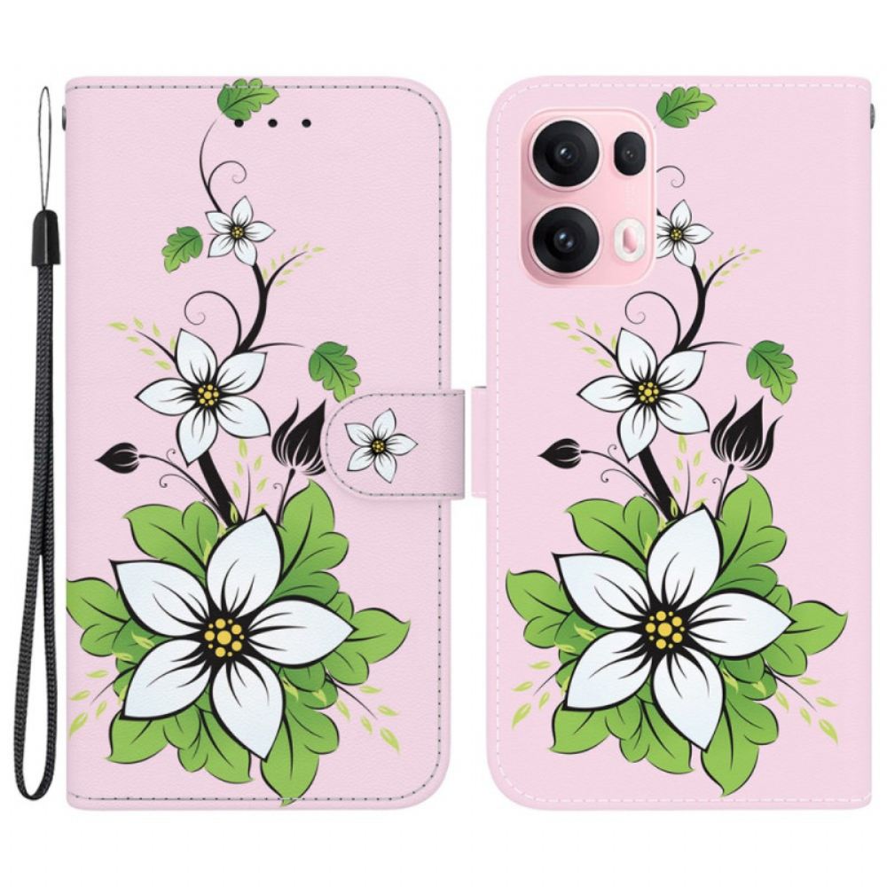 Peněženková Pouzdra Oppo Reno 13 Pro 5g Vzor Lilie