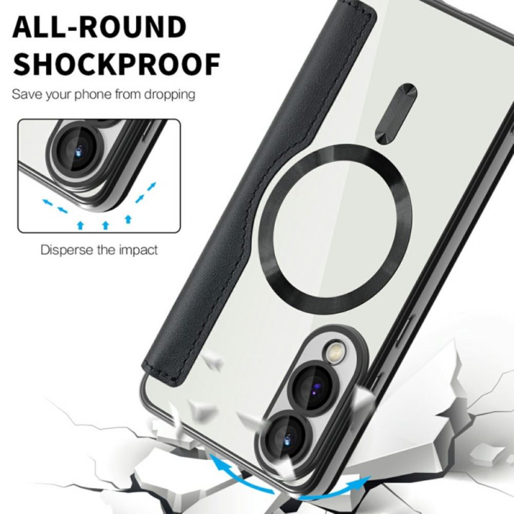 Kožené Pouzdro Folio Na Samsung Galaxy S25 5g Edge Kompatibilní S Magsafe A Rfid Blokováním