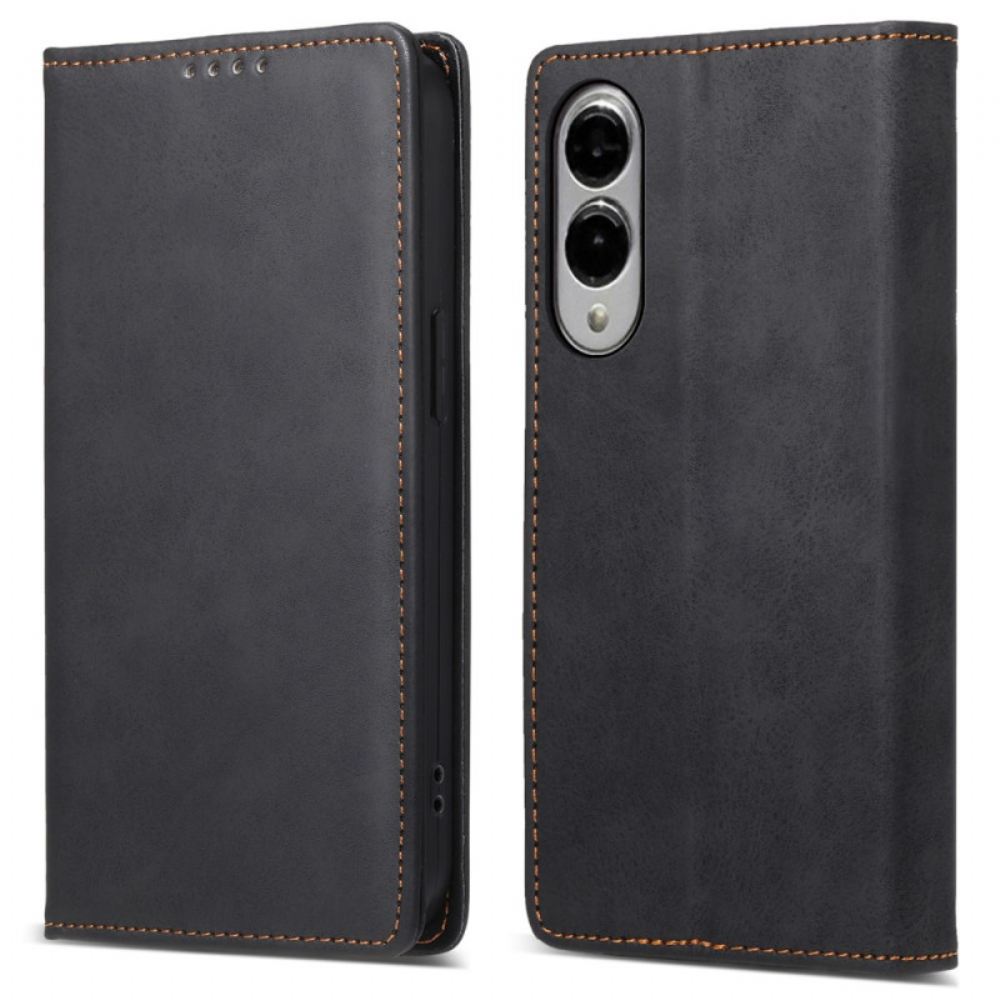 Kožené Pouzdro Folio Na Samsung Galaxy S25 5g Edge Umělá Kůže S Rfid Blokováním