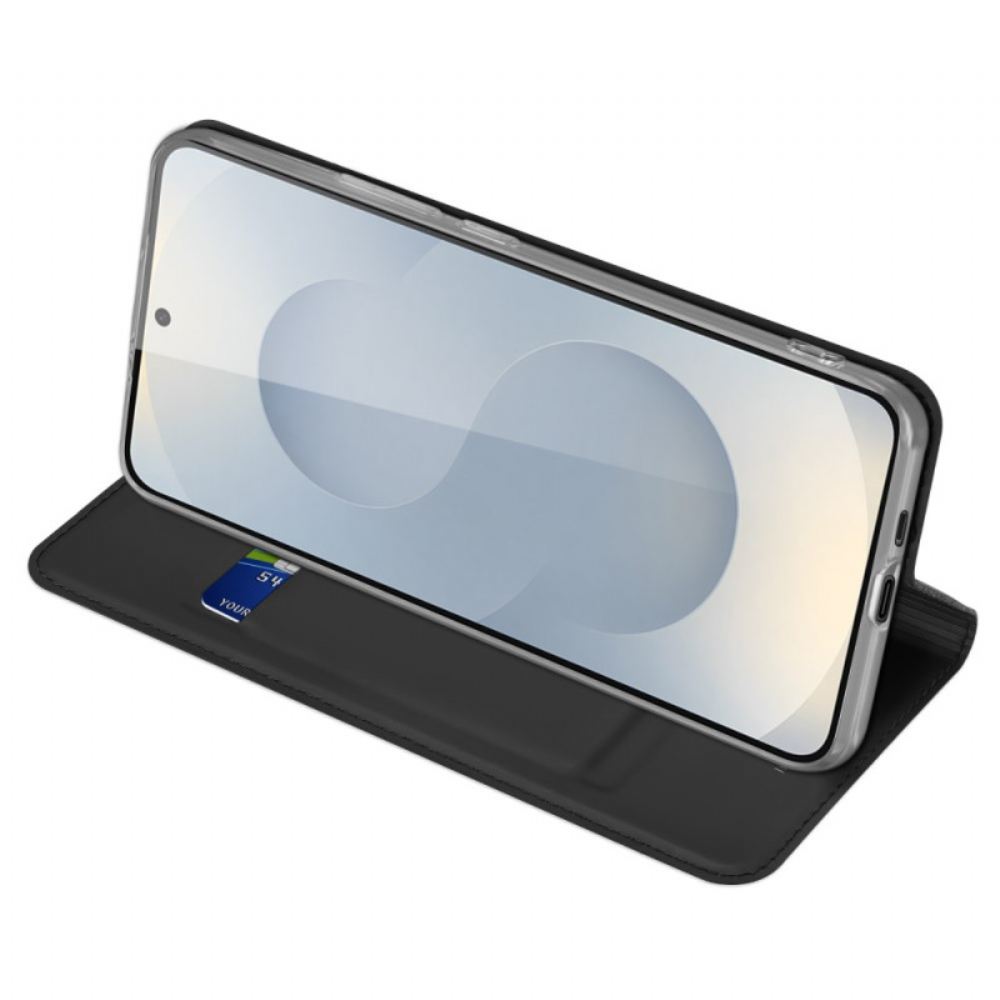 Kožené Pouzdro Folio Samsung Galaxy S25 5g Edge Dux Ducis Pro Series Skin