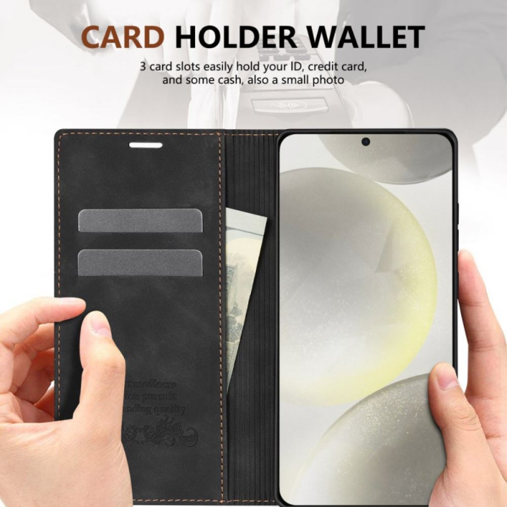 Kožené Pouzdro Folio Samsung Galaxy S25 5g Edge Plus Design