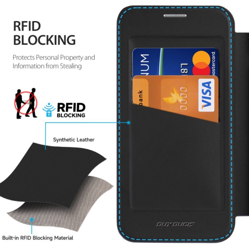 Kožené Pouzdro Samsung Galaxy S25 5g Edge Dux Ducis Pro Series Skin X