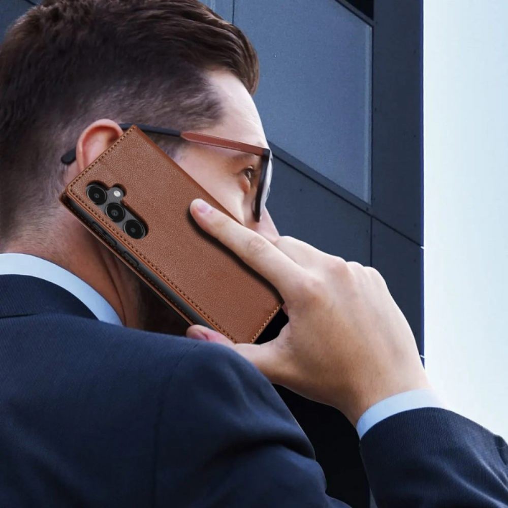 Kožené Pouzdro Samsung Galaxy S25 5g Edge Kryty Na Mobil Klasický Styl