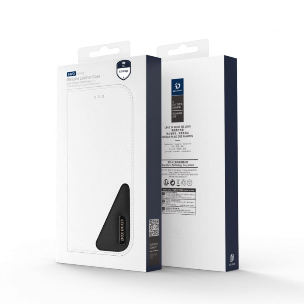 Kožené Pouzdro Samsung Galaxy S25 5g Edge Kryty Na Mobil Série Hivo Dux Ducis