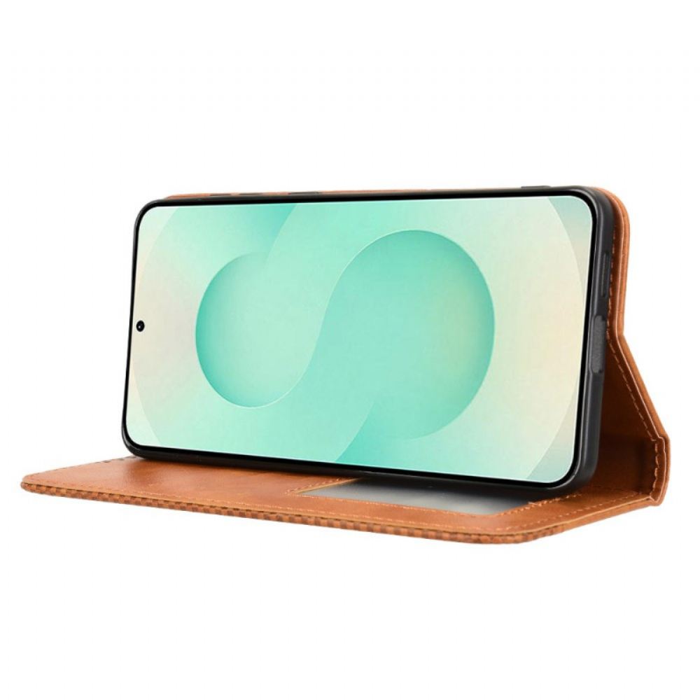 Kožené Pouzdro Samsung Galaxy S25 5g Edge Kryty Na Mobil Vintage Frieze