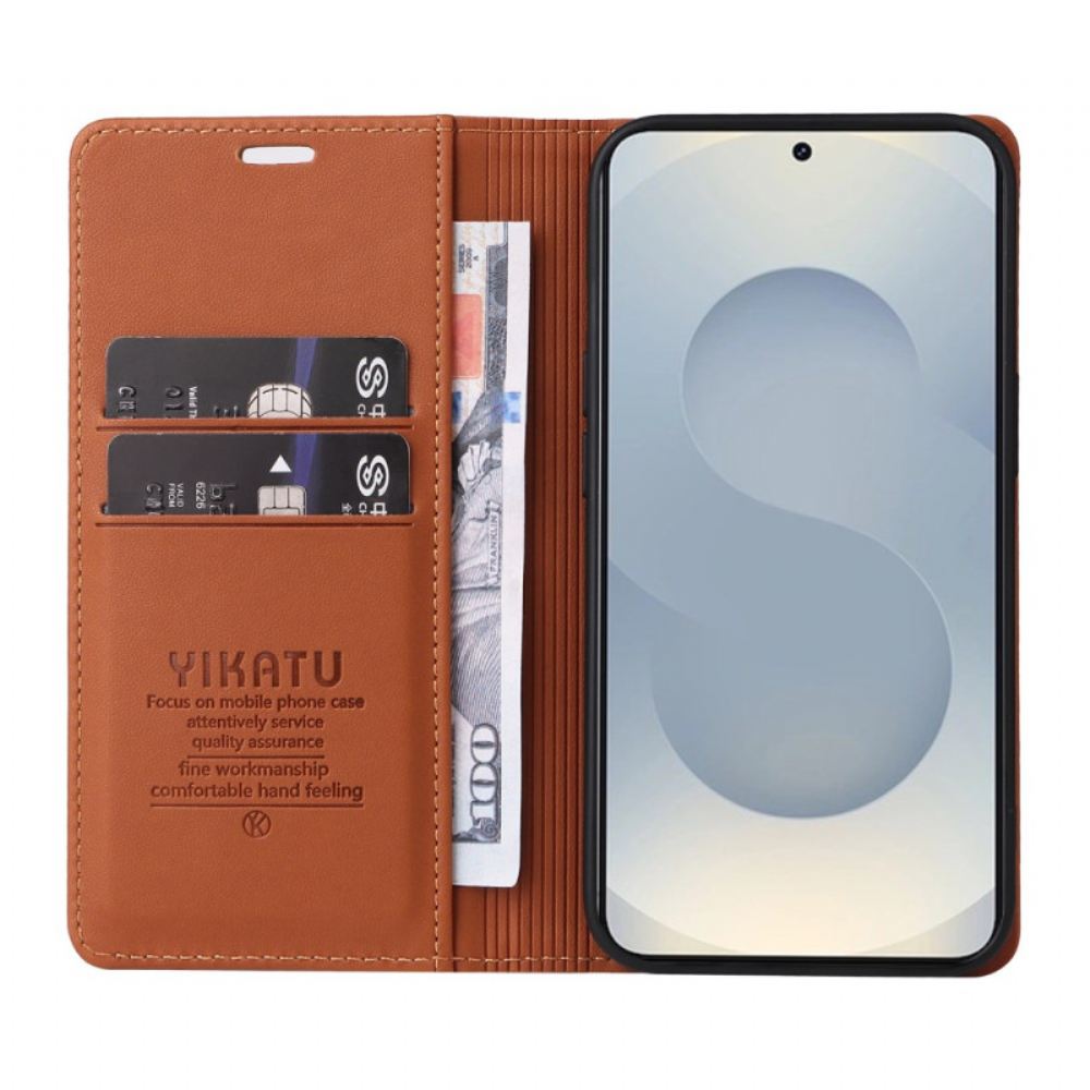 Kožené Pouzdro Samsung Galaxy S25 5g Edge Yikatu