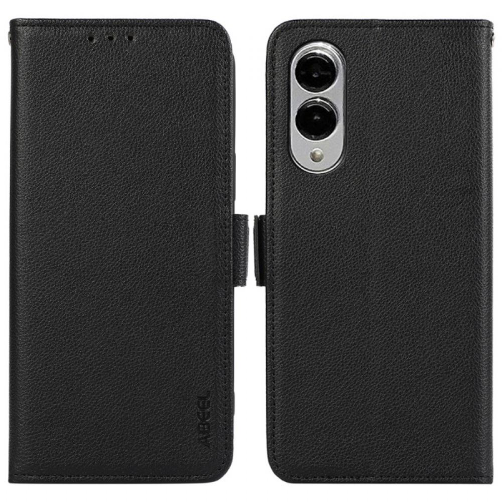 Kožený Kryt Na Samsung Galaxy S25 5g Edge Abeel Rfid Ochrana