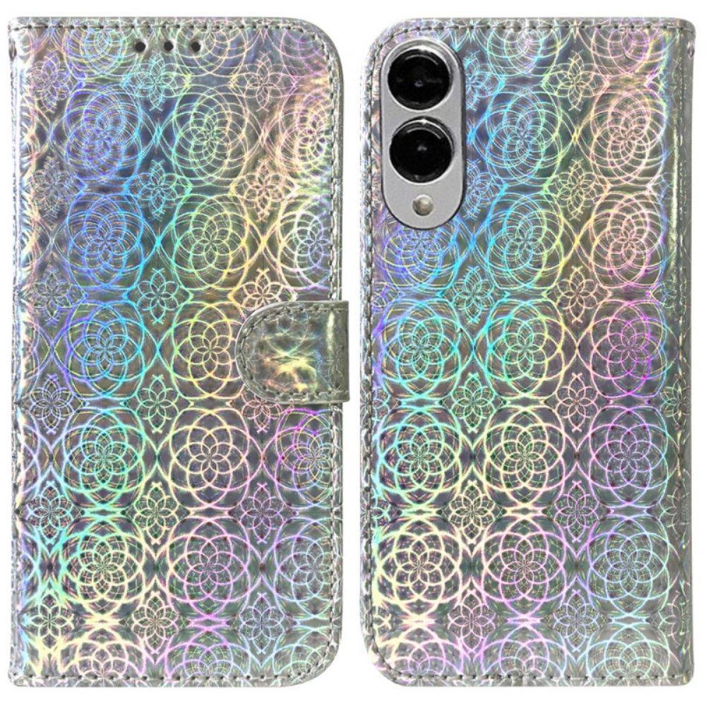 Kožený Kryt Na Samsung Galaxy S25 5g Edge Disko Styl