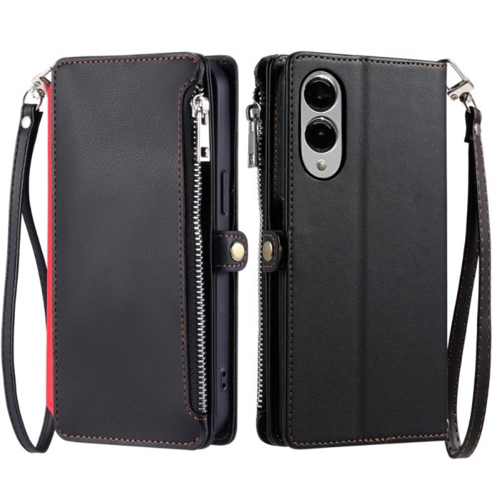 Kožený Kryt Na Samsung Galaxy S25 5g Edge Ergonomický Poutko Na Zápěstí