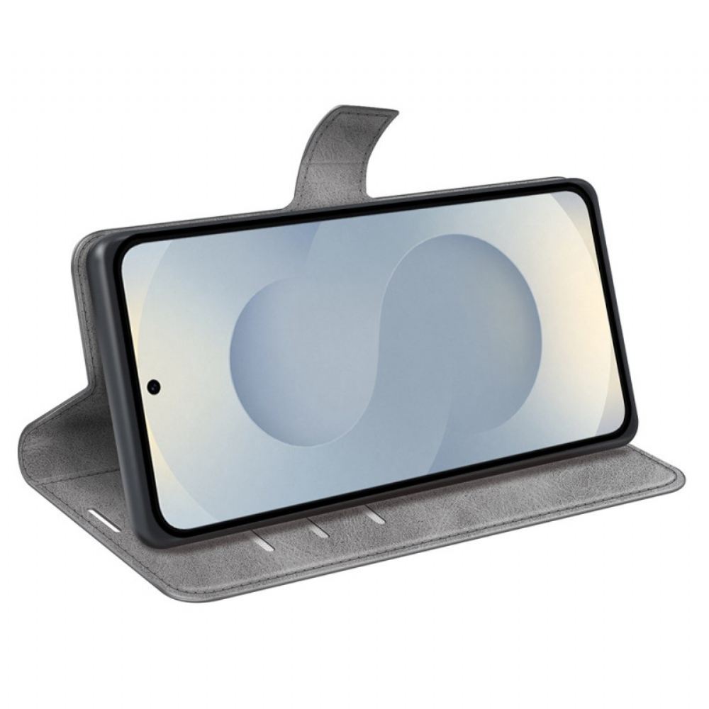 Kožený Kryt Na Samsung Galaxy S25 5g Edge Kožený Styl