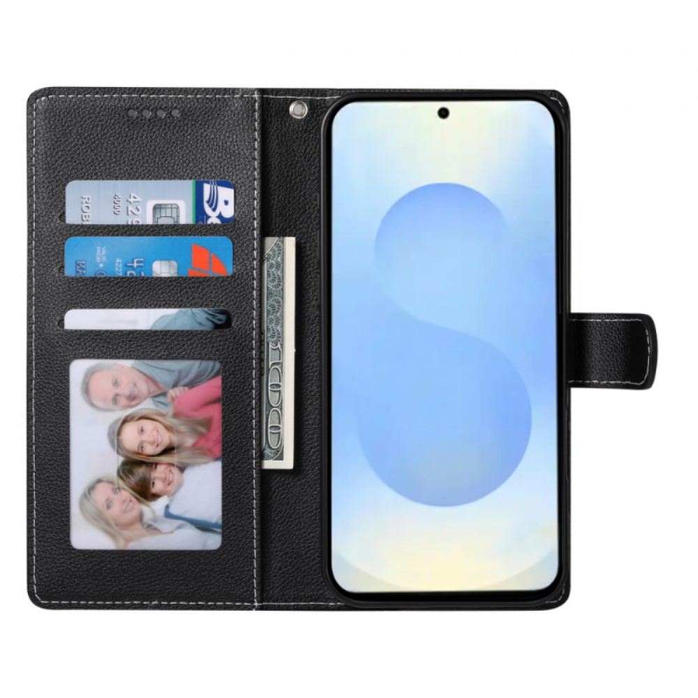 Kožený Kryt Na Samsung Galaxy S25 5g Edge Umělá Kůže