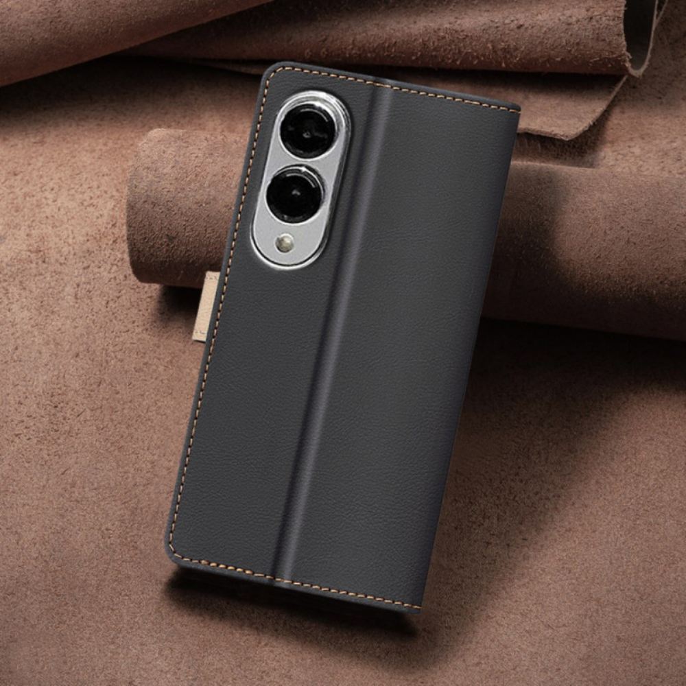 Kožený Kryt Samsung Galaxy S25 5g Edge Dvoubarevná Barva Binfen