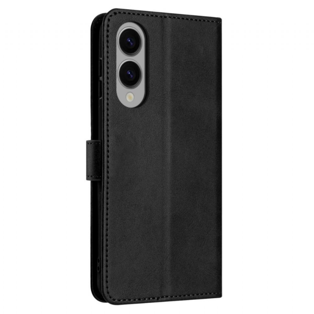 Kožený Kryt Samsung Galaxy S25 5g Edge Kožený Efekt S Popruhem