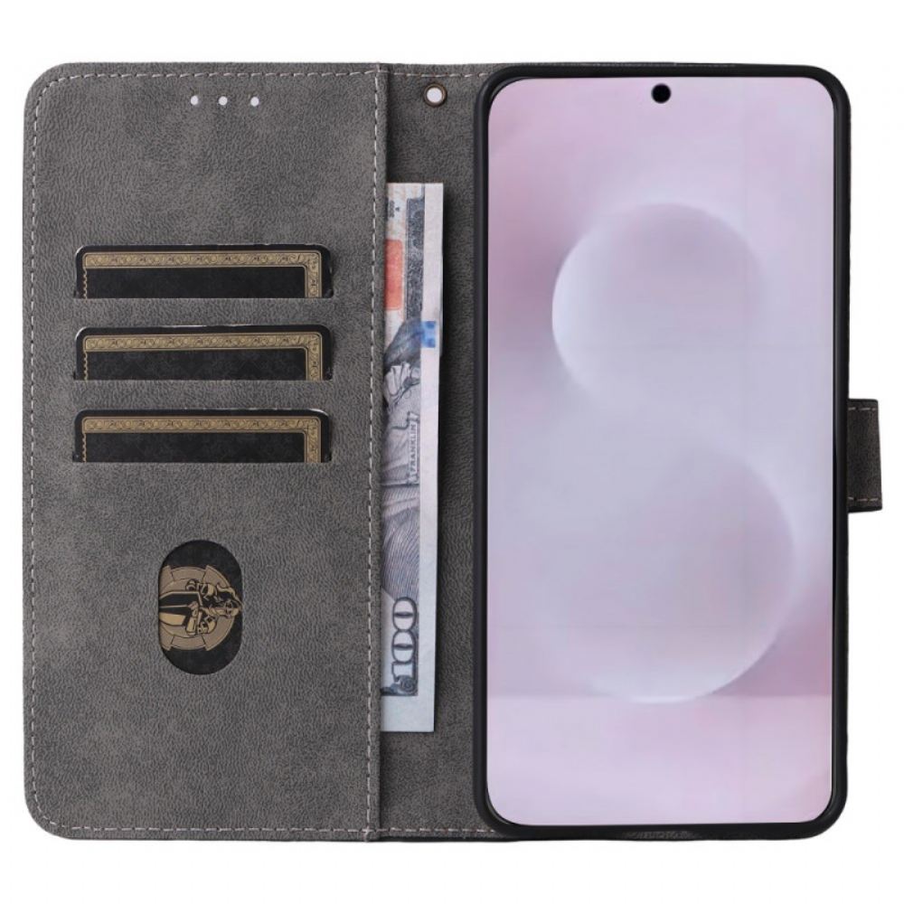 Kožený Kryt Samsung Galaxy S25 5g Edge Funkce Rfid S Páskem