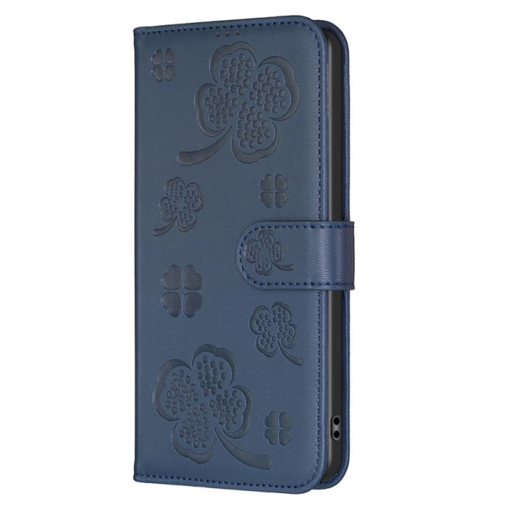 Kožený Kryt Samsung Galaxy S25 5g Edge Jetelový Vzor