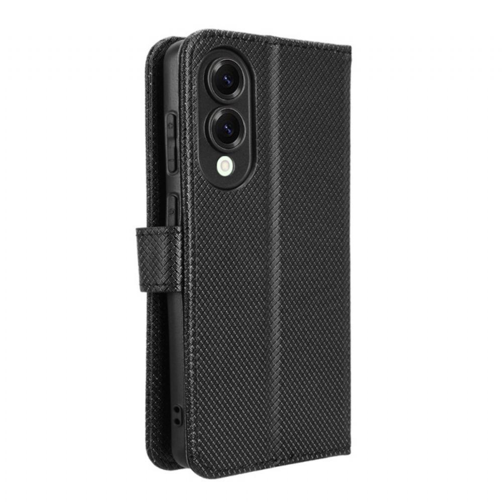 Kožený Kryt Samsung Galaxy S25 5g Edge Pásek S Tečkami