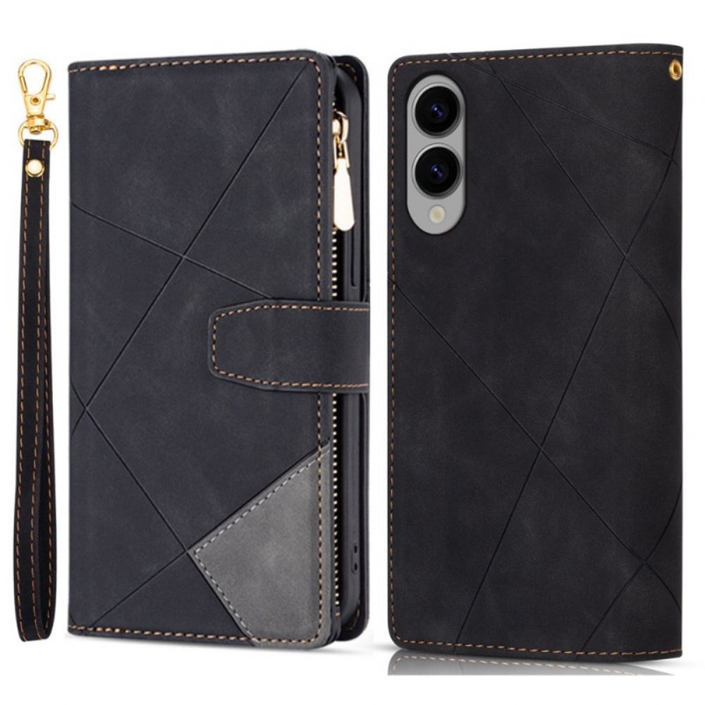 Kožený Kryt Samsung Galaxy S25 5g Edge Peněženka S Diamantovým Vzorem