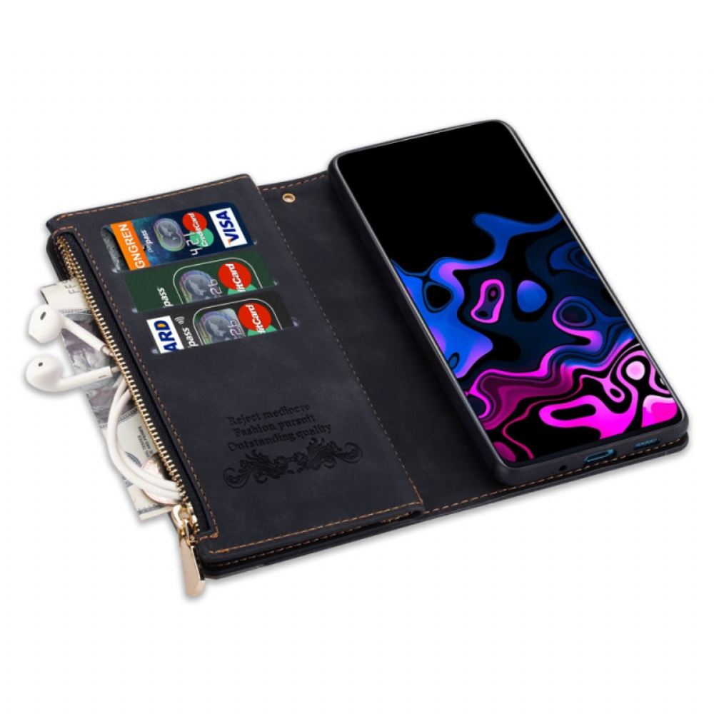 Kožený Kryt Samsung Galaxy S25 5g Edge Peněženka S Diamantovým Vzorem