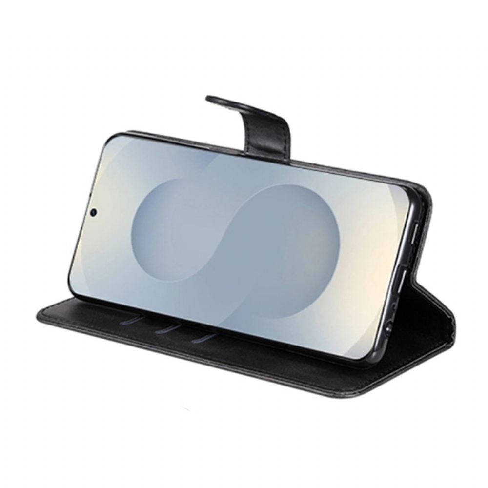 Kožený Kryt Samsung Galaxy S25 5g Edge Pouzdro Na Zip