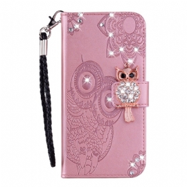 Kožený Kryt Samsung Galaxy S25 5g Edge Sova A Přívěsek