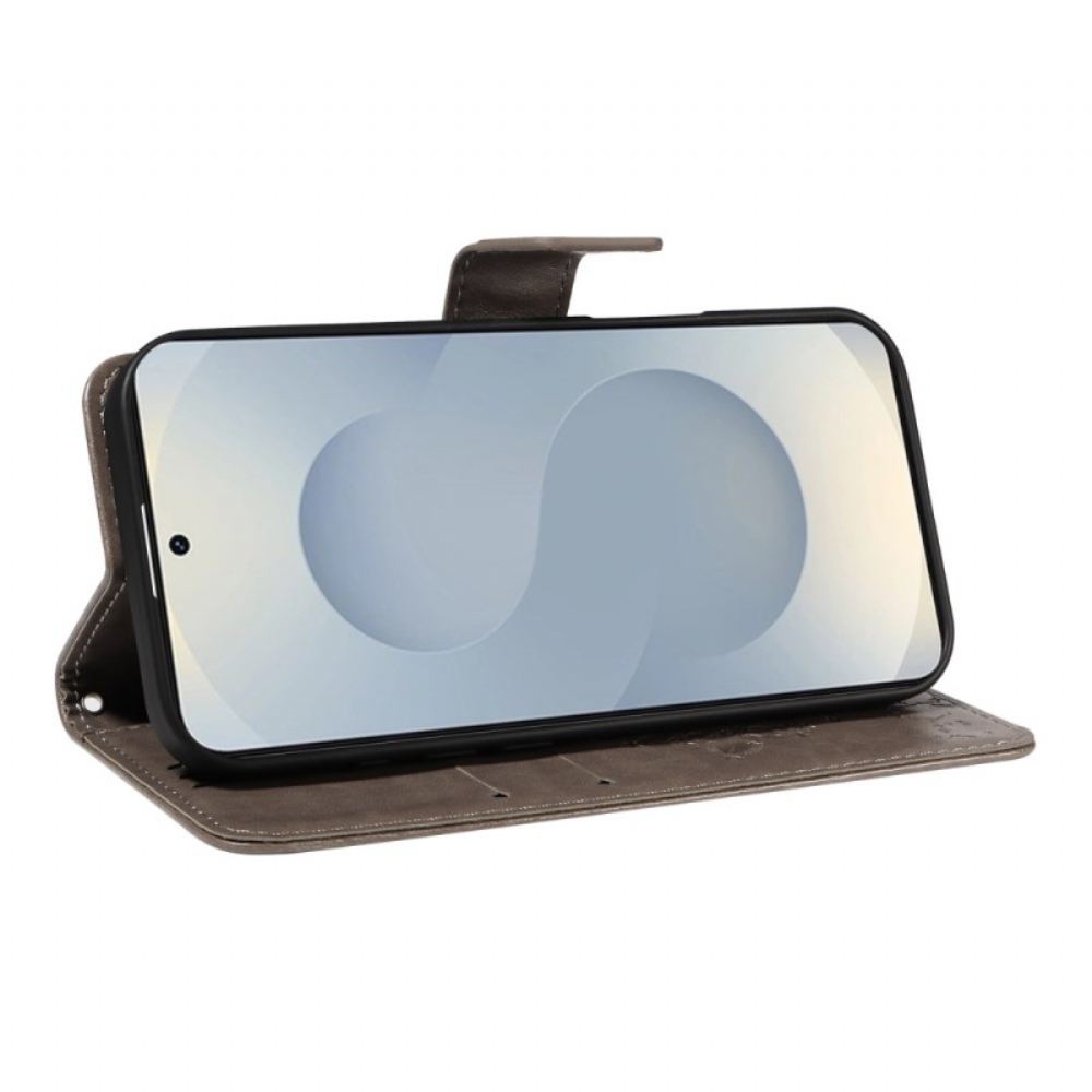 Kožený Kryt Samsung Galaxy S25 5g Edge Strom A Kočka